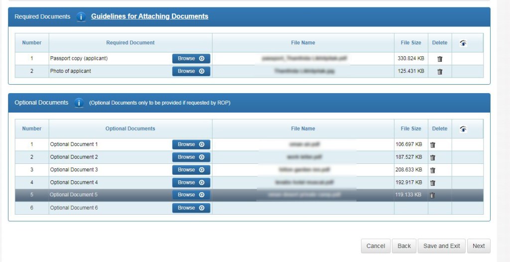 ขอวีซ่าโอมาน ขั้นตอนการแนบเอกสาร