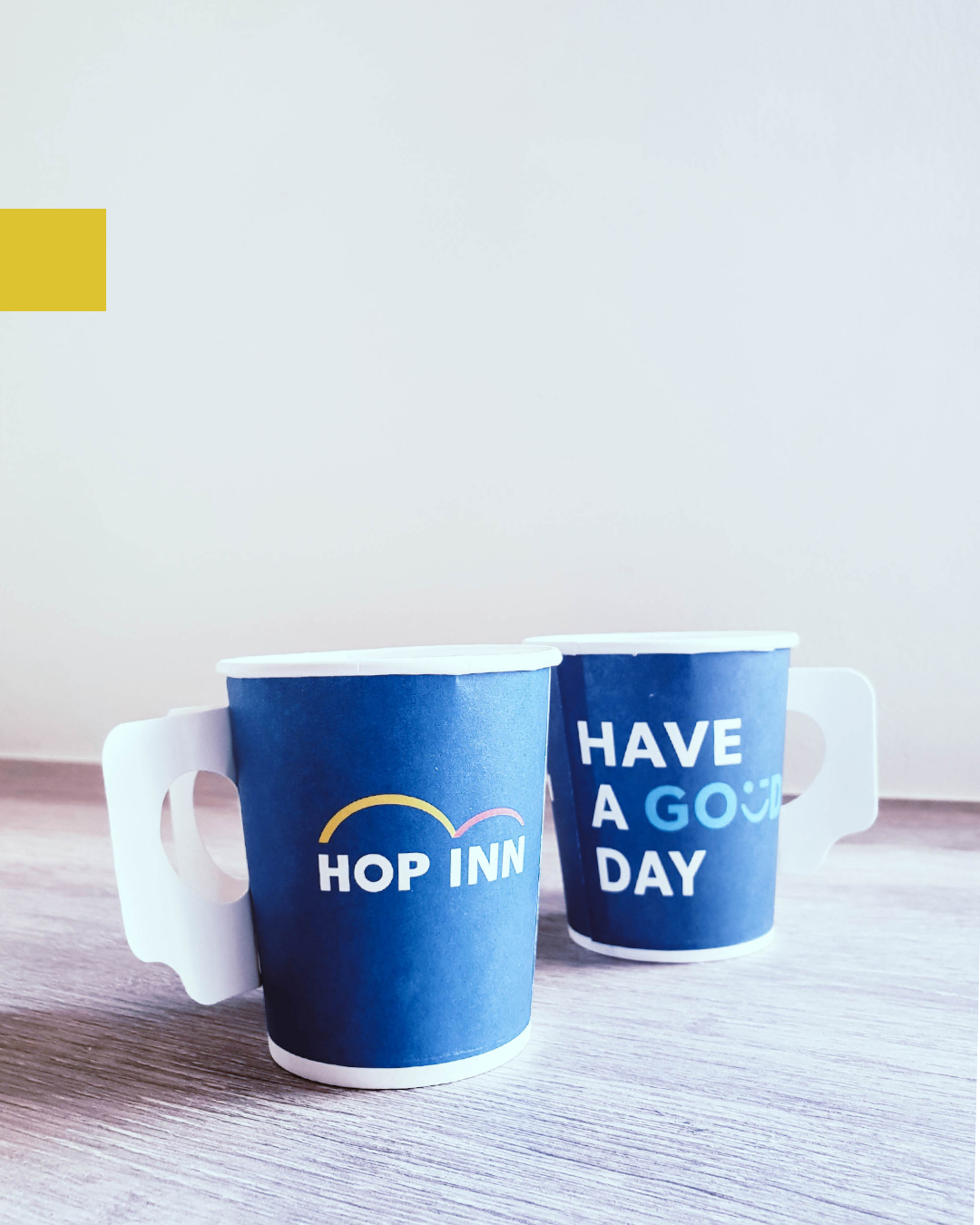 แก้วกระดาษรักษ์โลก โรงแรม hop inn